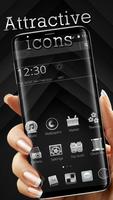 Black and Silver Mobile Theme Affiche