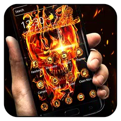 Fire Skull Theme APK download