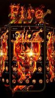 Fire Skull Theme الملصق