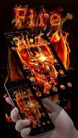 Fire Skull Theme ảnh chụp màn hình 1