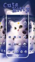 Cute Kitty Theme & Wallpapers Affiche
