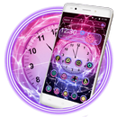 pink Clock Theme APK