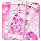 Purple Diamond Glitter Theme ikon