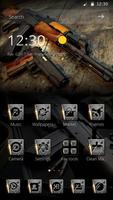 AK47 theme Gun theme  Arms Bullet holes پوسٹر