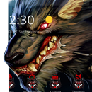 Dark Wolf Theme Monster Background  Red-eyed wolf APK