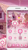 Pink Candy Lolipopo Cute Theme Girls Love Happy screenshot 2