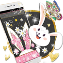 pink rabbit leopard theme APK