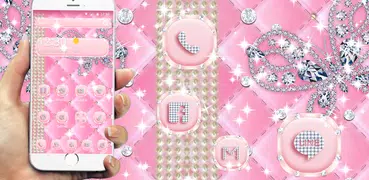 3D rosa Diamant Theme