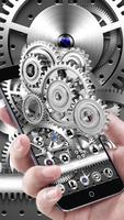 Silver Mechanical Gears Theme اسکرین شاٹ 2