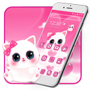 Cute Pink Kitty Theme APK