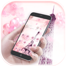 Romantic Paris Love theme aplikacja