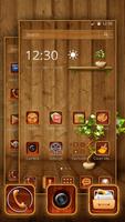 Wooden style Theme & Wallpaper-poster