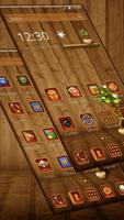 Wooden style Theme & Wallpaper ภาพหน้าจอ 1