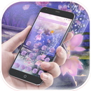 Purple Butterfly Wizard theme aplikacja