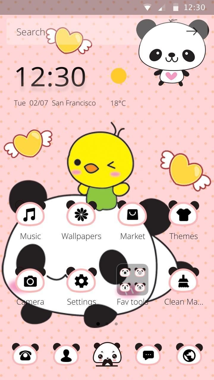 Kumpulan Wallpaper  Lucu Panda  Pink Bedebas