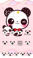 Pink Cute Panda Lovely Theme capture d'écran 3