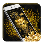 Golden Rose Bow Theme icône