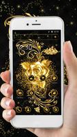 Golden Rose Bow Theme poster