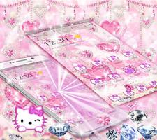Gatito diamante rosa tema de dulce princesa captura de pantalla 2
