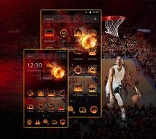 Cool Hellfire Theme Fashion Summer Basketball captura de pantalla 1