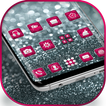 Silver Pink Glitter launcher for Galaxy S8 lovers