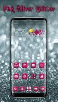 پوستر Silver Pink Glitter launcher for Galaxy S8 lovers