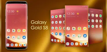 Rose Gold Classy Theme para Galaxy S8