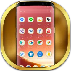 Rose Gold Classy Theme for Galaxy S8 APK download