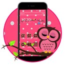Pink Owl 2D Android theme APK