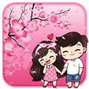 APK Cute Love 2D Theme