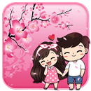 Cute Love 2D Theme APK