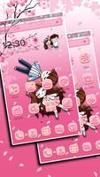 Cute Love 2D Theme Cartaz