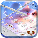Cute kitten pink Kitty theme APK