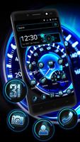 Futuristic Speedometer Theme & Live wallpaper capture d'écran 1