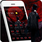 Cool Red Male Vampire On Moon Light Blood Theme icon