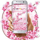 Pink Floral Cherry Blossom Spring Sakura theme APK
