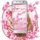ピンクの花桜の春春のテーマ アイコン