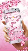 Pink Floral Cherry Blossom Spring Sakura theme capture d'écran 1