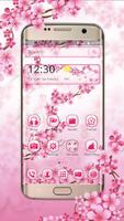 Pink Floral Cherry Blossom Spring Sakura theme capture d'écran 2