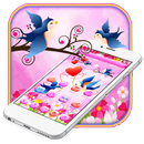 APK Cute Love Birds theme and Live wallpaper