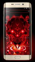 Neon Technology 3D Skull Theme скриншот 2