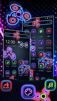 Neon Fidget Spinner Player 2D Theme capture d'écran 1