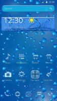 Rainy Water Drop Theme постер