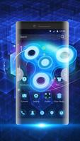 Neon fidget spinner 3d theme gönderen