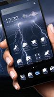 Blue Cool Thunder Theme imagem de tela 3