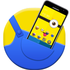 Lovely Mini friends theme Small Yellow People icon