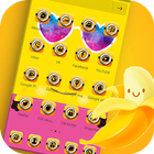 Icona Theme Yellow Cute Banana Summer Sunglass