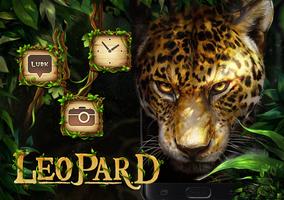 Léopard Dans la jungle Thème capture d'écran 1