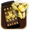 Fidget Spinner Golden Luxury  Launcher Theme