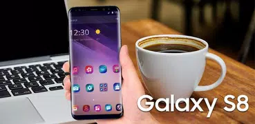 Фиолетовая тема для галактики S8